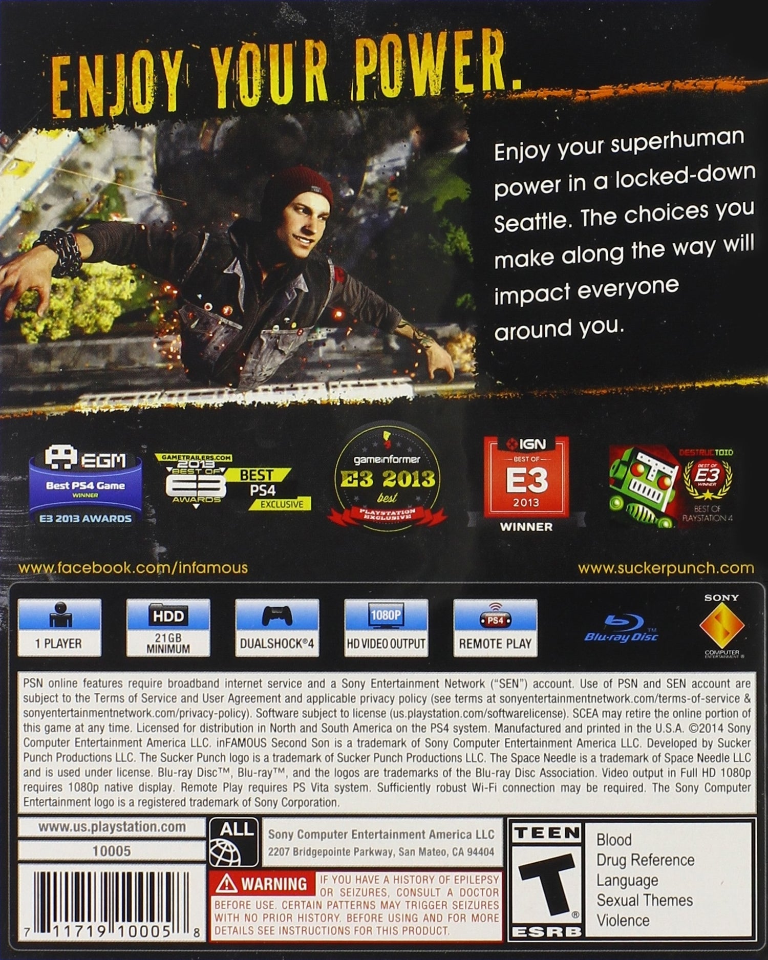 Infamous Second Son [Limited Edition] - Playstation 4