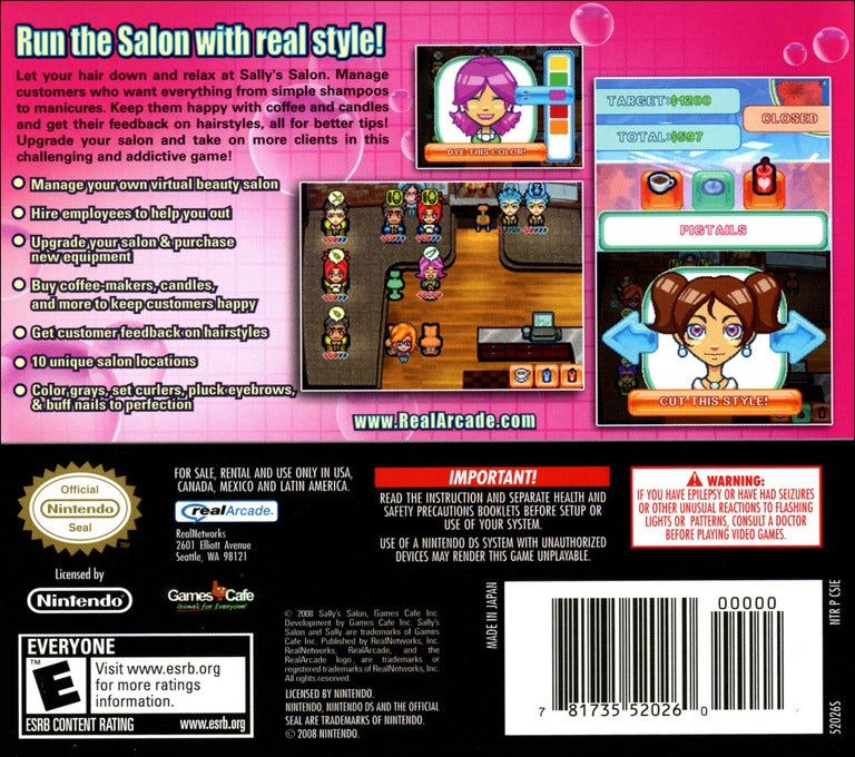 Sally's Salon - Nintendo DS