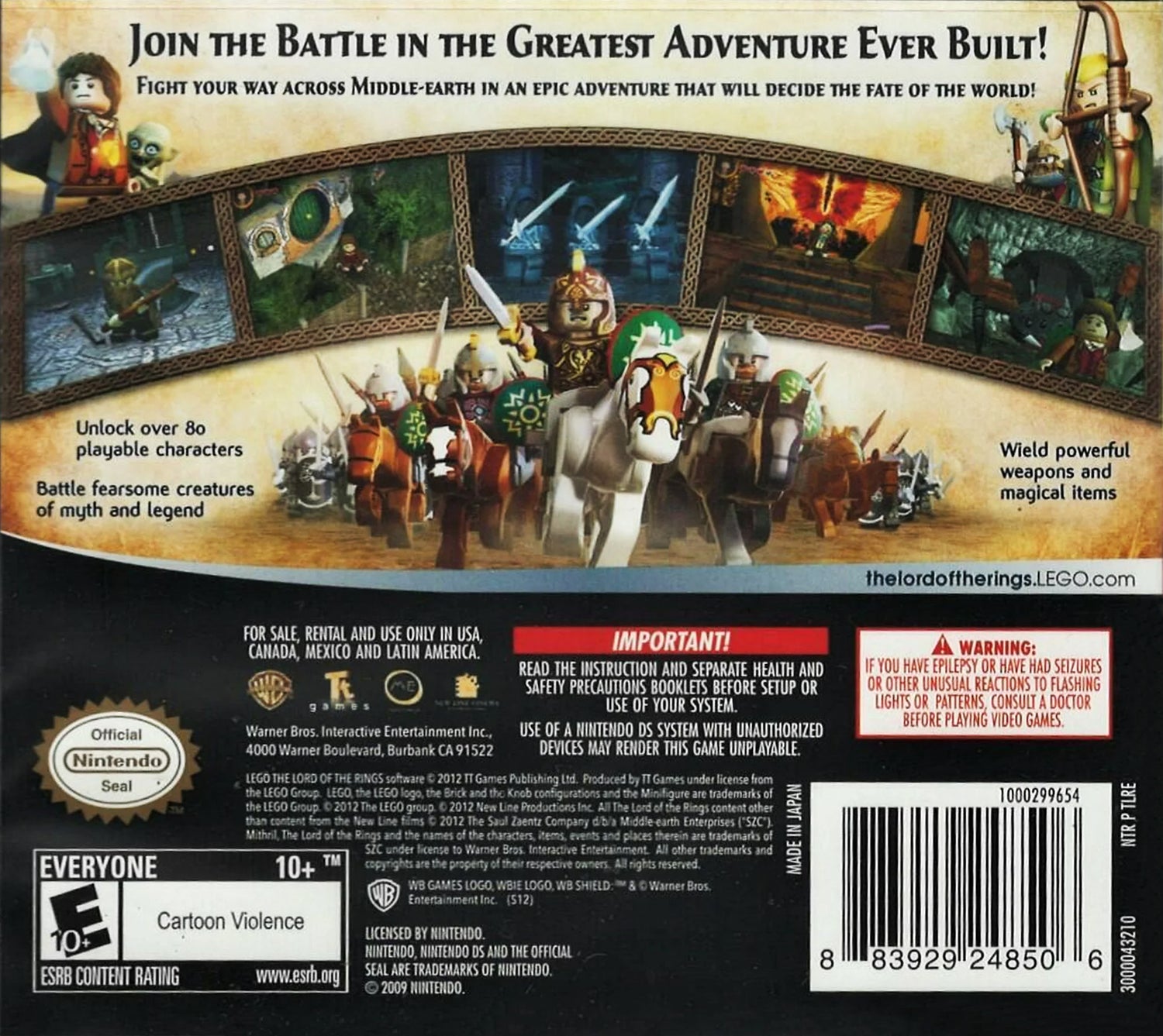 LEGO Lord Of The Rings - Nintendo DS