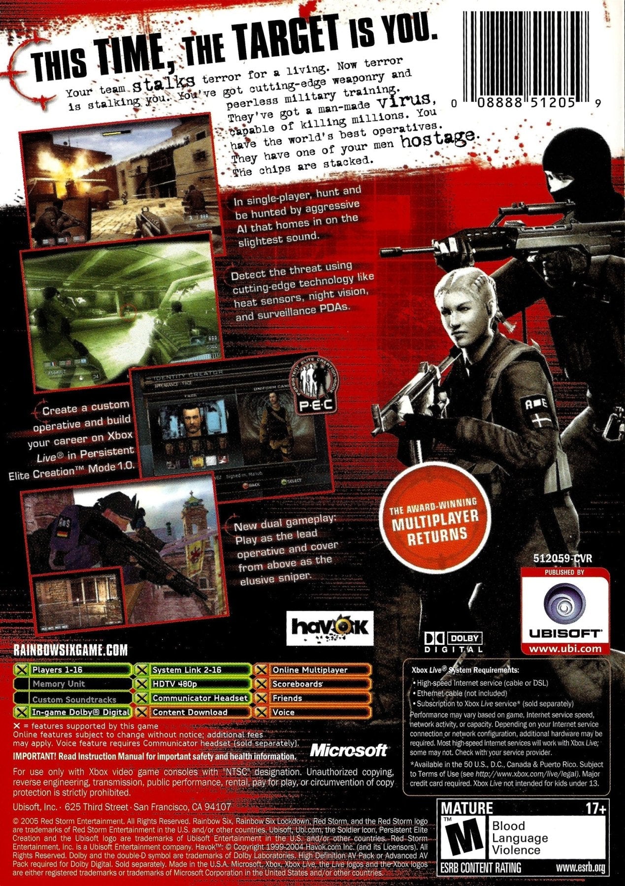 Rainbow Six 3 Lockdown - Xbox - Retro Island Gaming