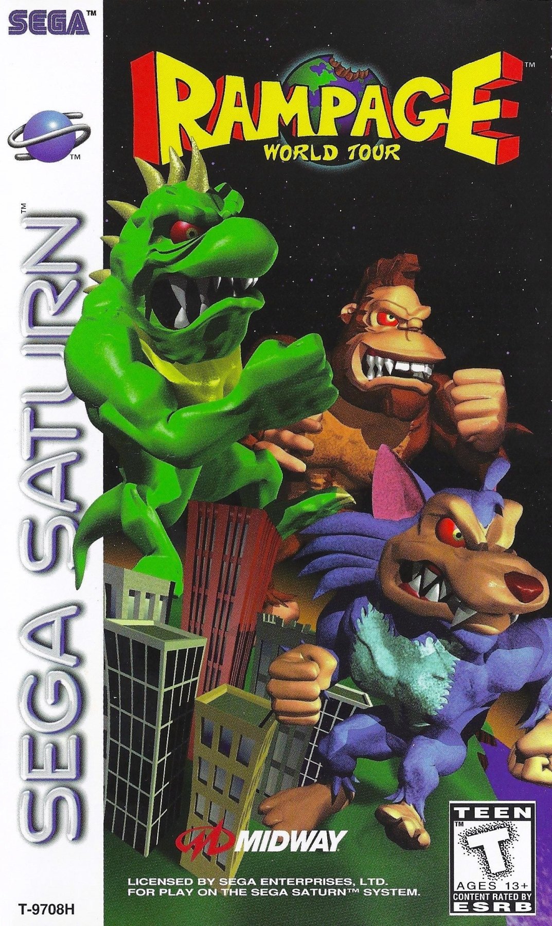 Rampage World Tour - Sega Saturn - Retro Island Gaming