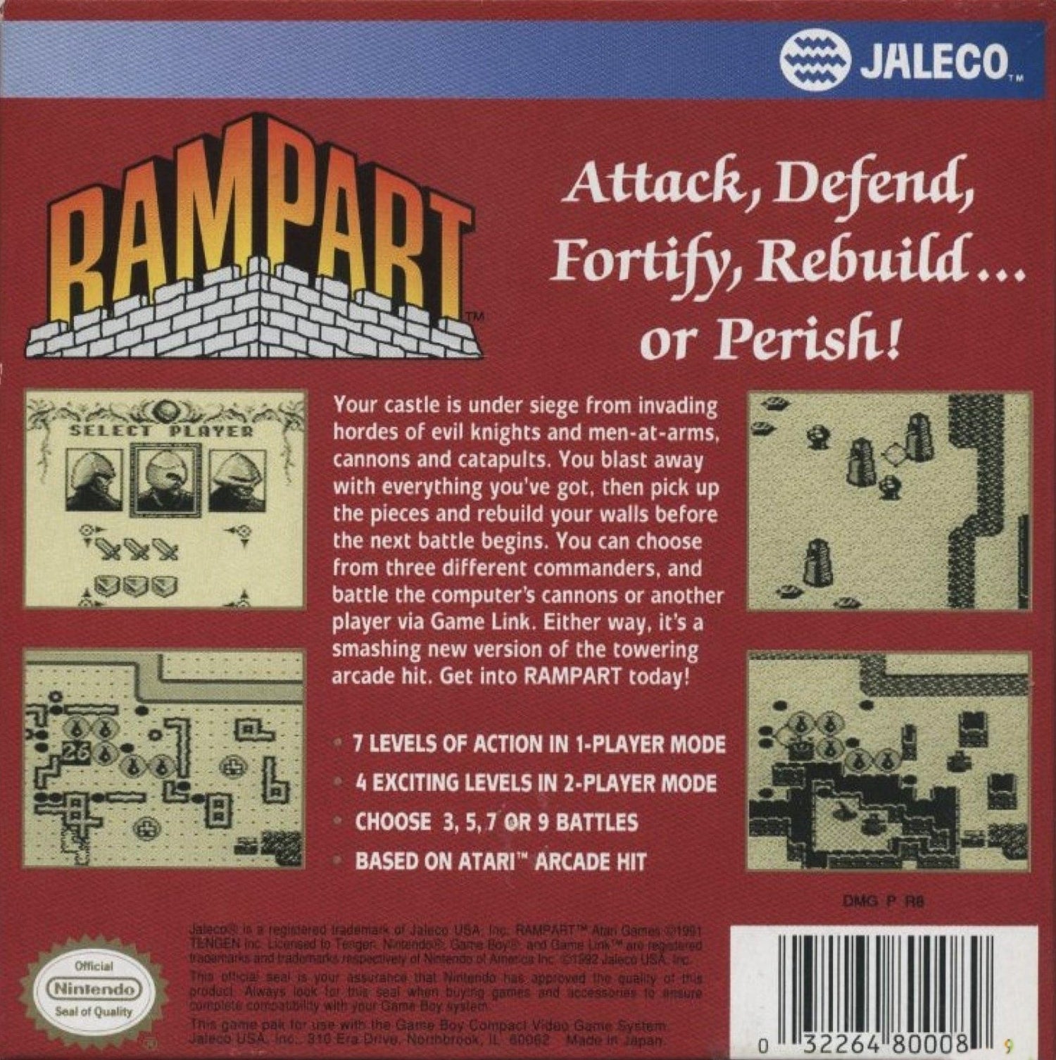 Rampart - GameBoy - Retro Island Gaming