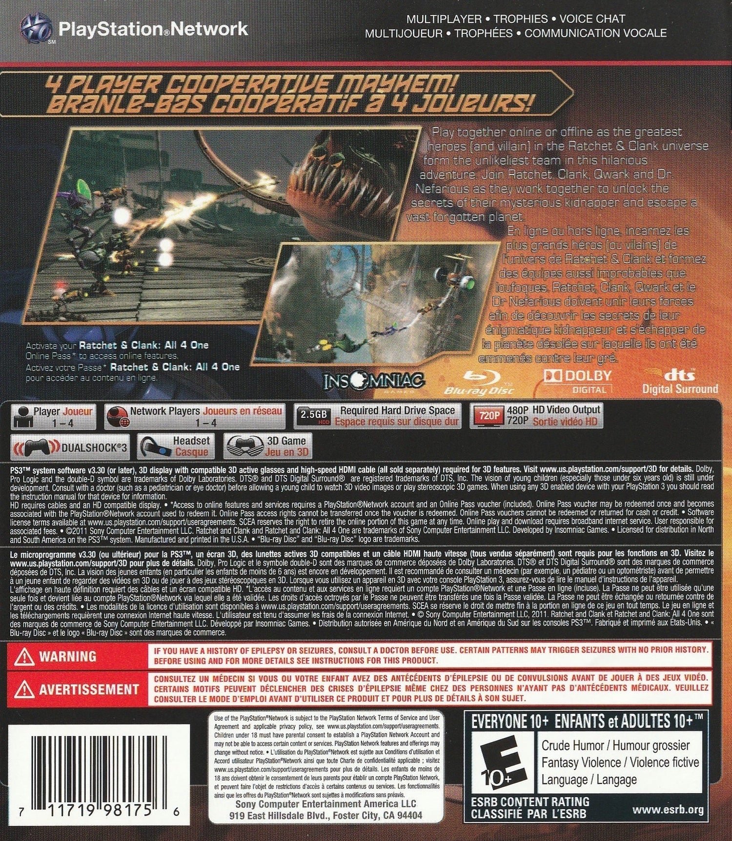 Ratchet & Clank: All 4 One - Playstation 3 - Retro Island Gaming