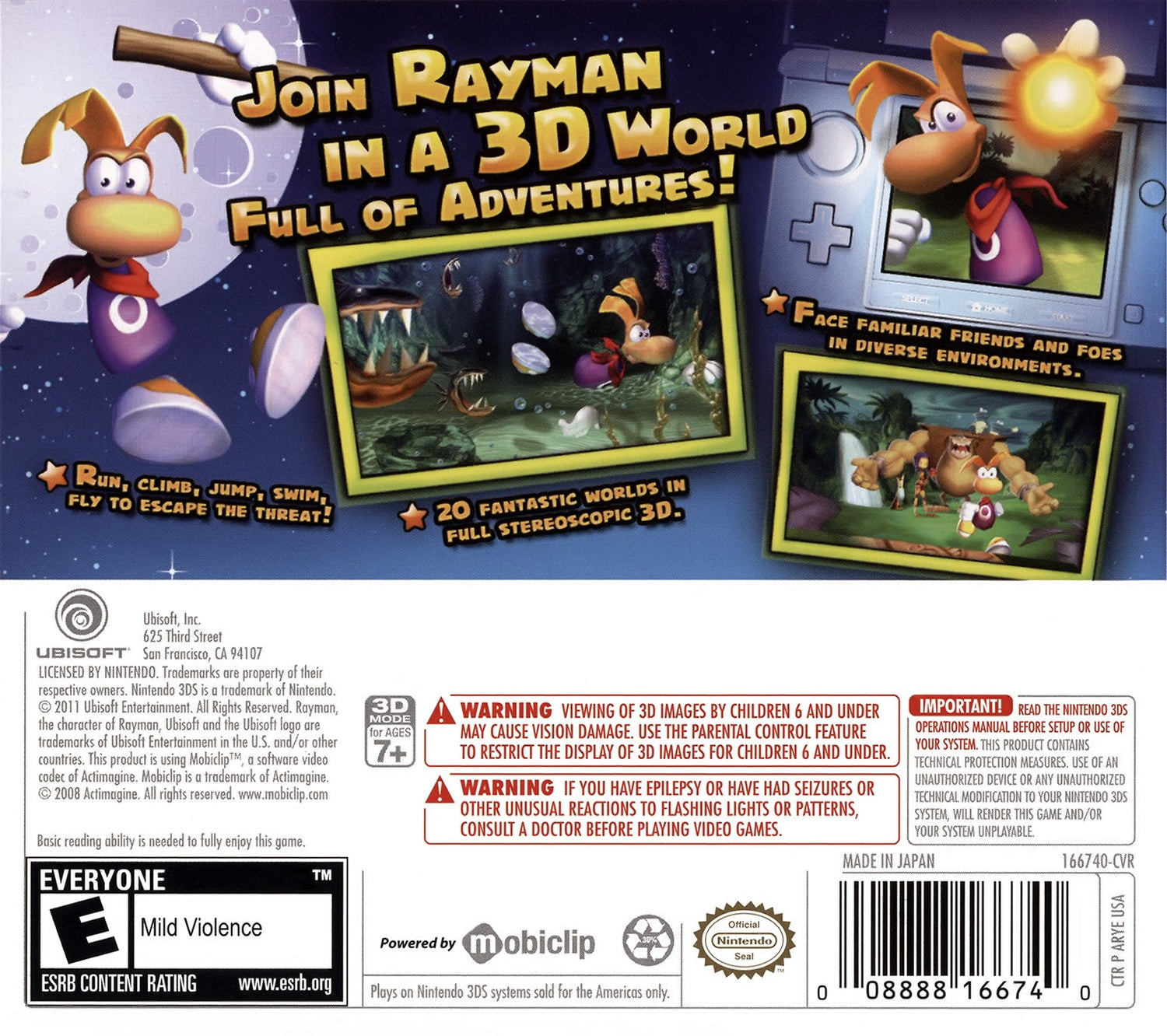Rayman 3D - Nintendo 3DS - Retro Island Gaming