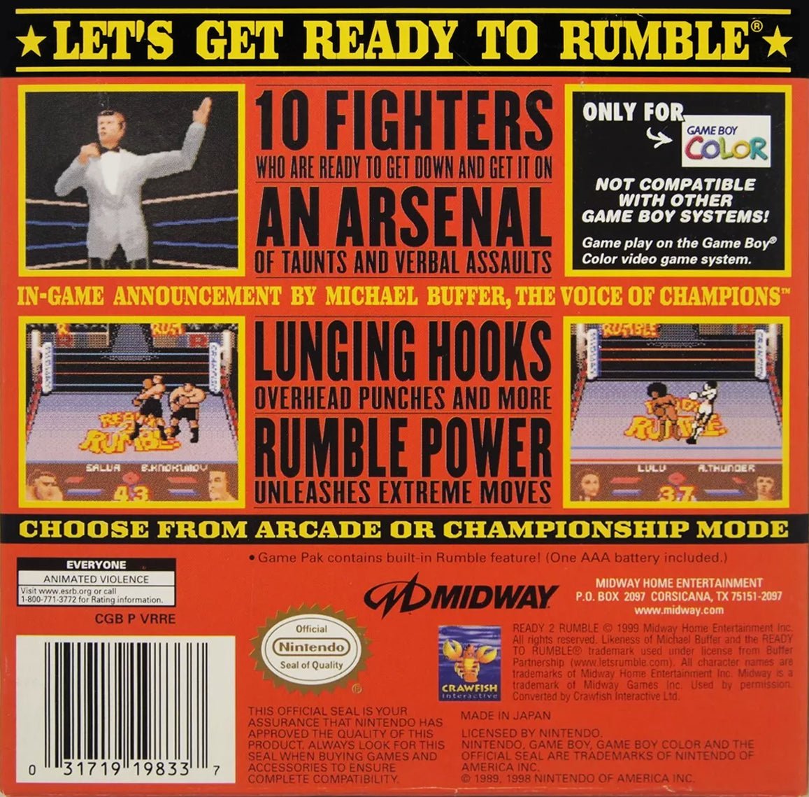 Ready 2 Rumble Boxing - GameBoy Color - Retro Island Gaming