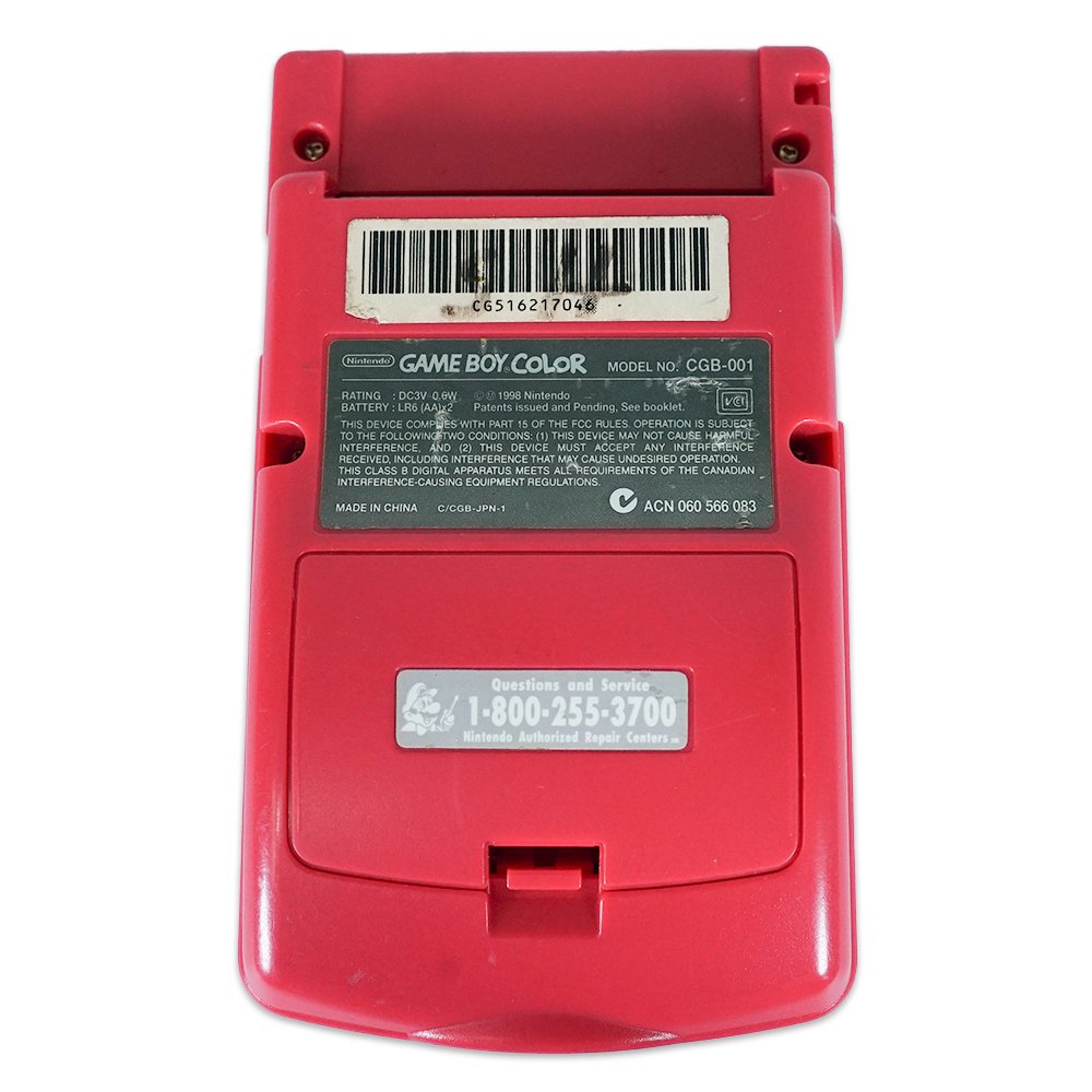Red GameBoy Color System - Certified Tested & Cleaned – Retro Island Gaming
