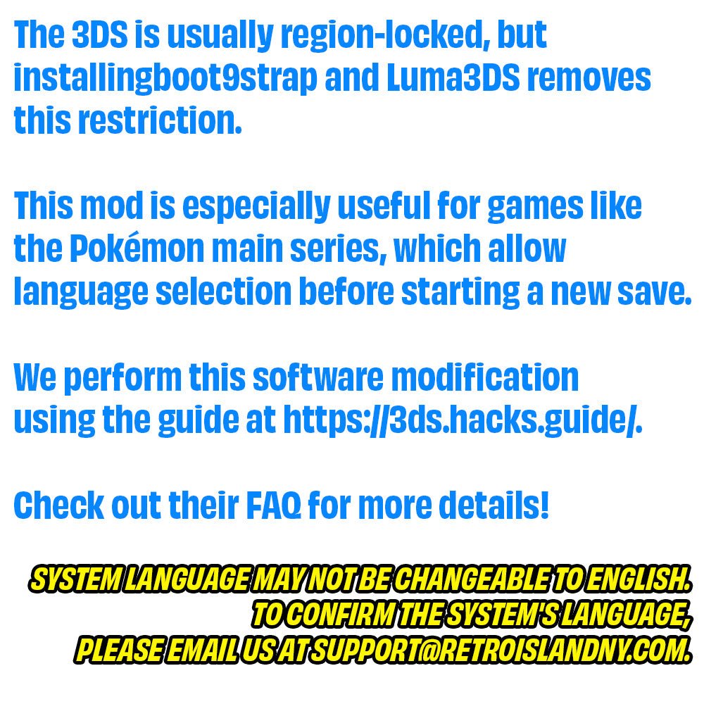 Region Unlocked Cosmo Black Nintendo 3DS System - Certified Tested & Cleaned - Retro Island Gaming