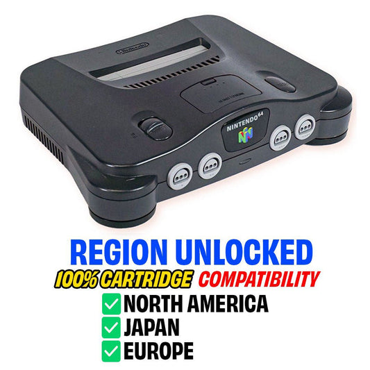 Region Unlocked Nintendo 64 System - Certified Tested & Cleaned - Retro Island Gaming