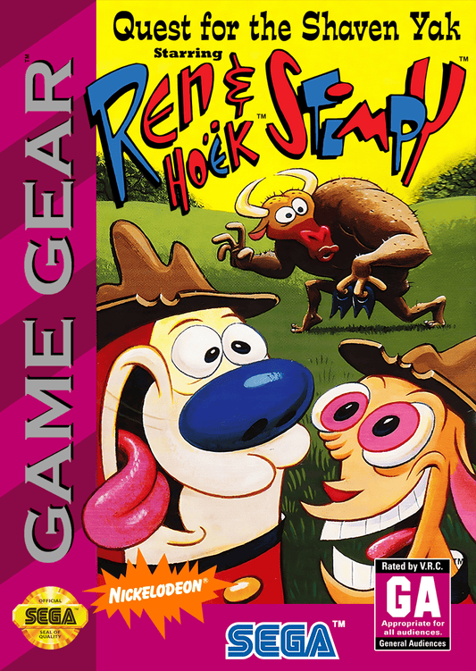 Ren and Stimpy Quest for the Shaven Yak - Sega Game Gear - Retro Island Gaming