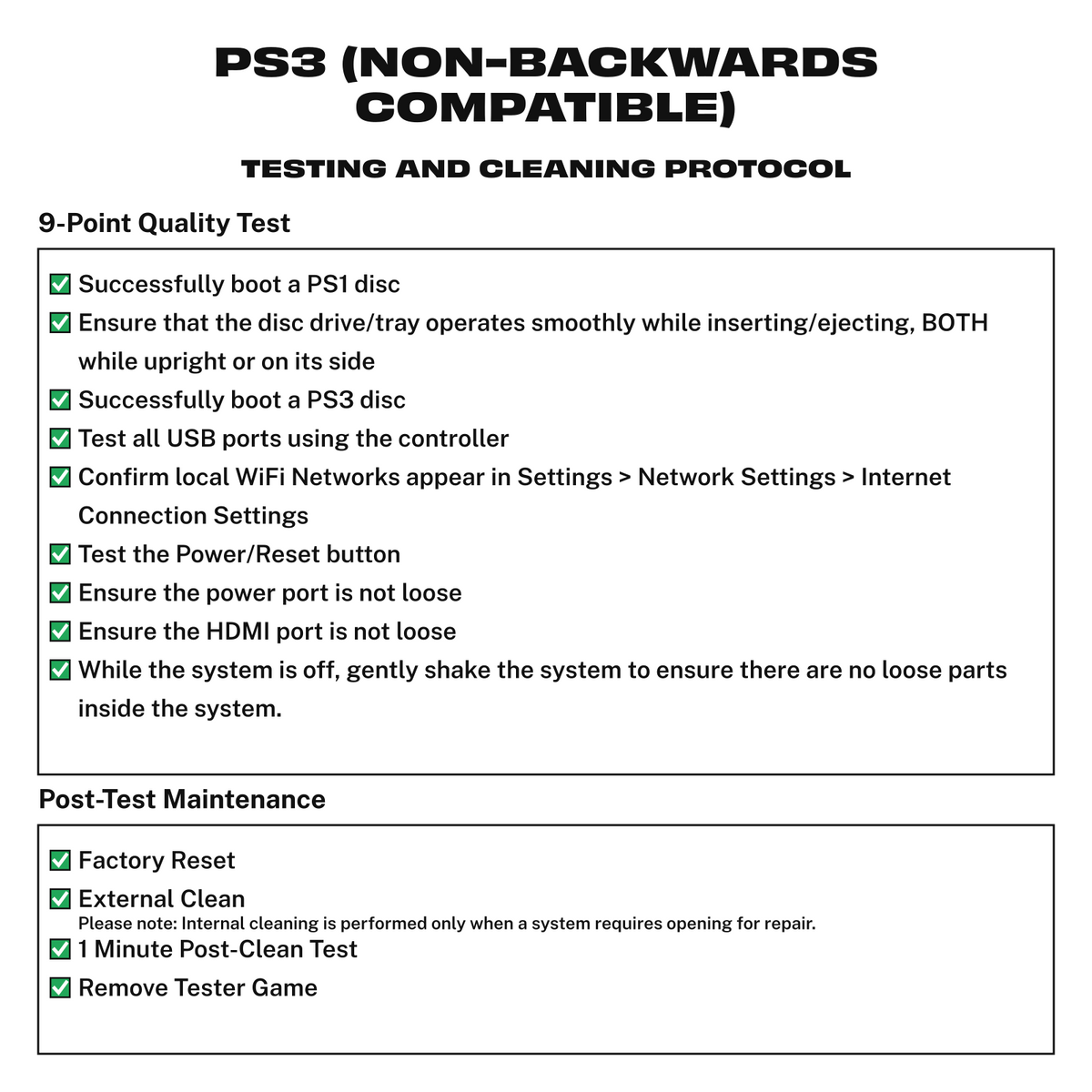 ri-hardware-protocol:d4d5e447dd5a Testing protocol for PS3 (Non-Backwards Compatible)