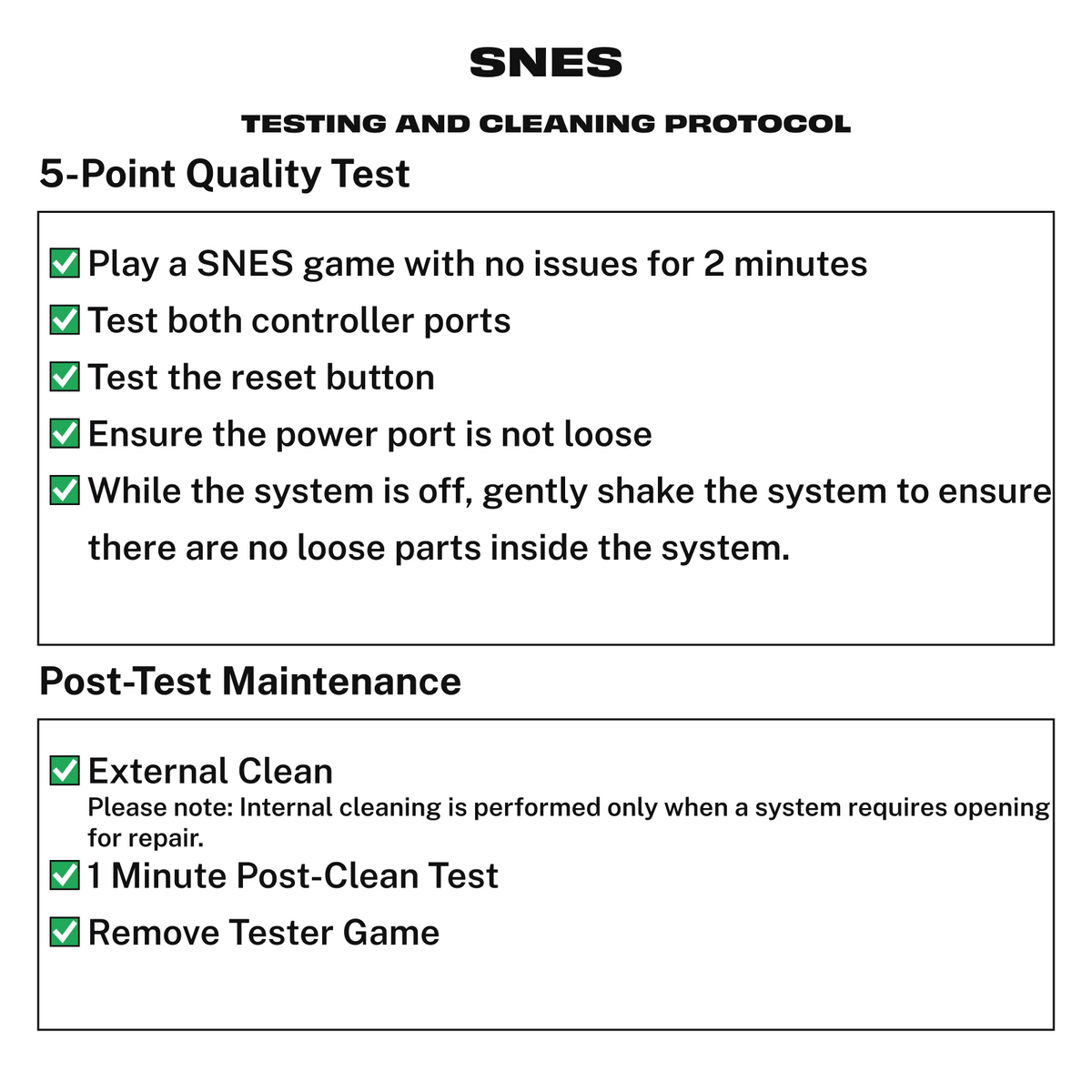 ri-hardware-protocol:dd0f1a6d65c4 Testing protocol for SNES