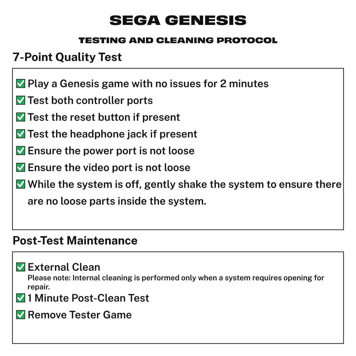 ri-hardware-protocol:9c688bc4434b Testing protocol for Sega Genesis