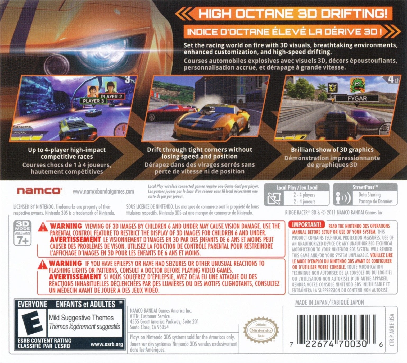 Ridge Racer 3D - Nintendo 3DS - Retro Island Gaming
