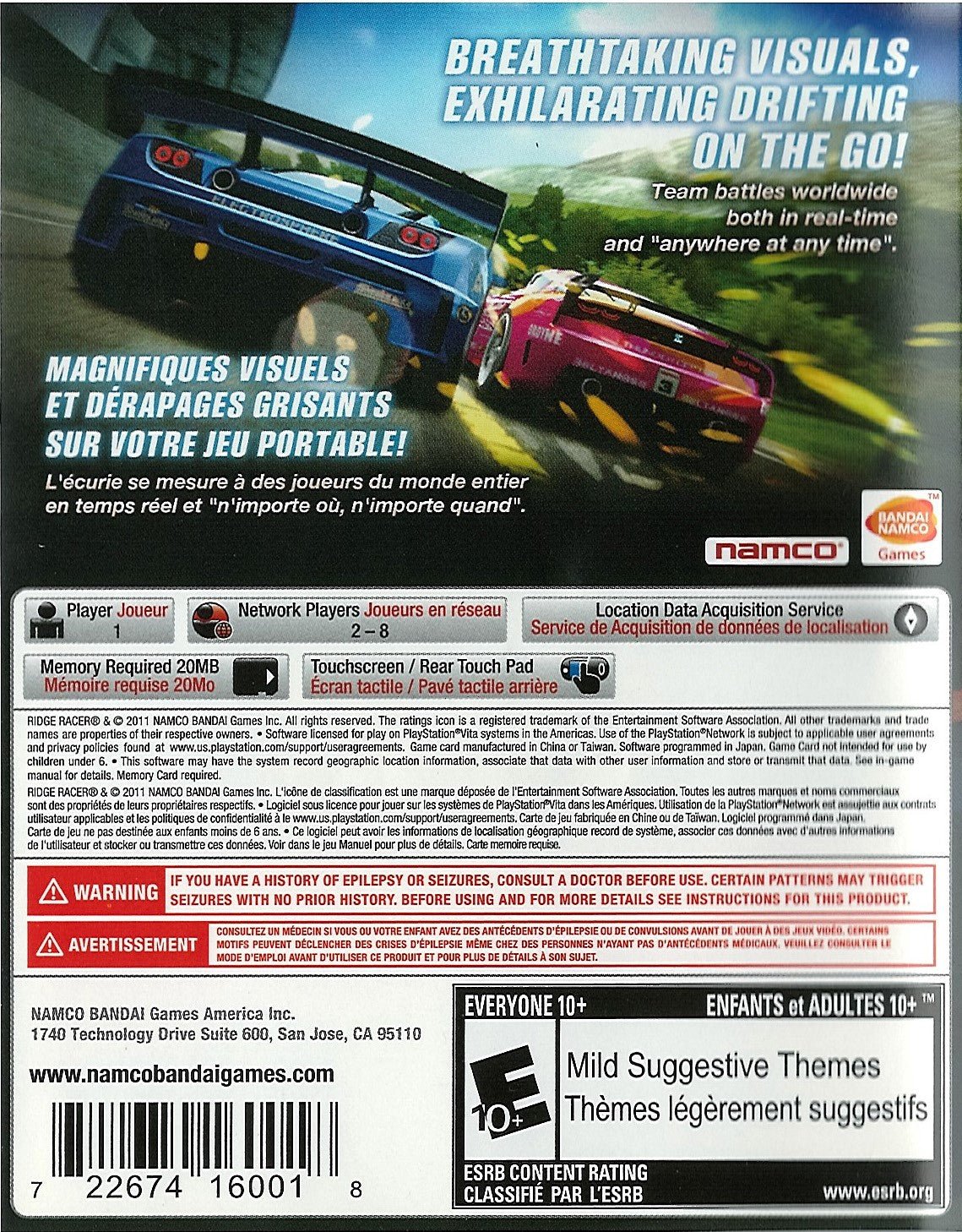 Ridge Racer - Playstation Vita - Retro Island Gaming