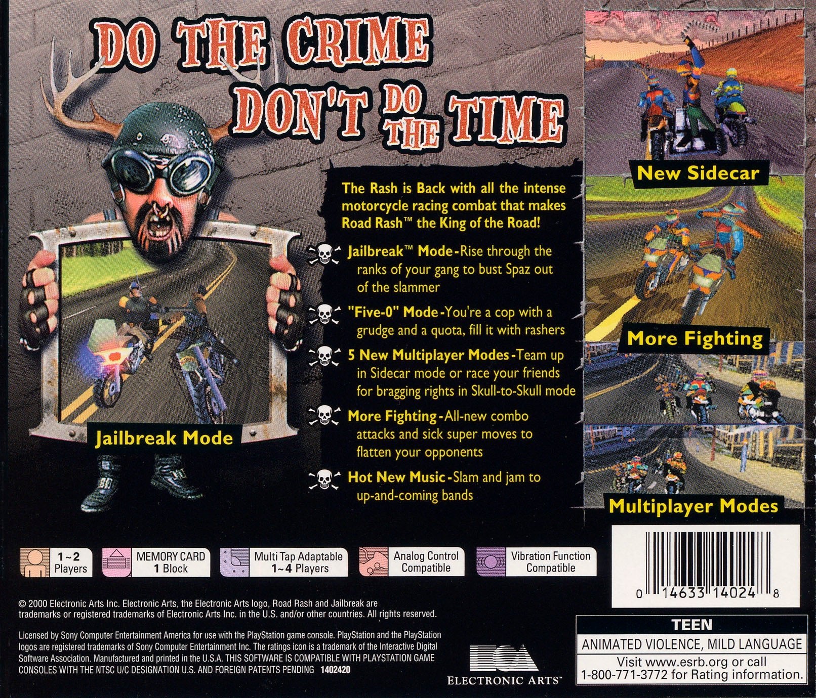 Road Rash Jailbreak - Playstation - Retro Island Gaming