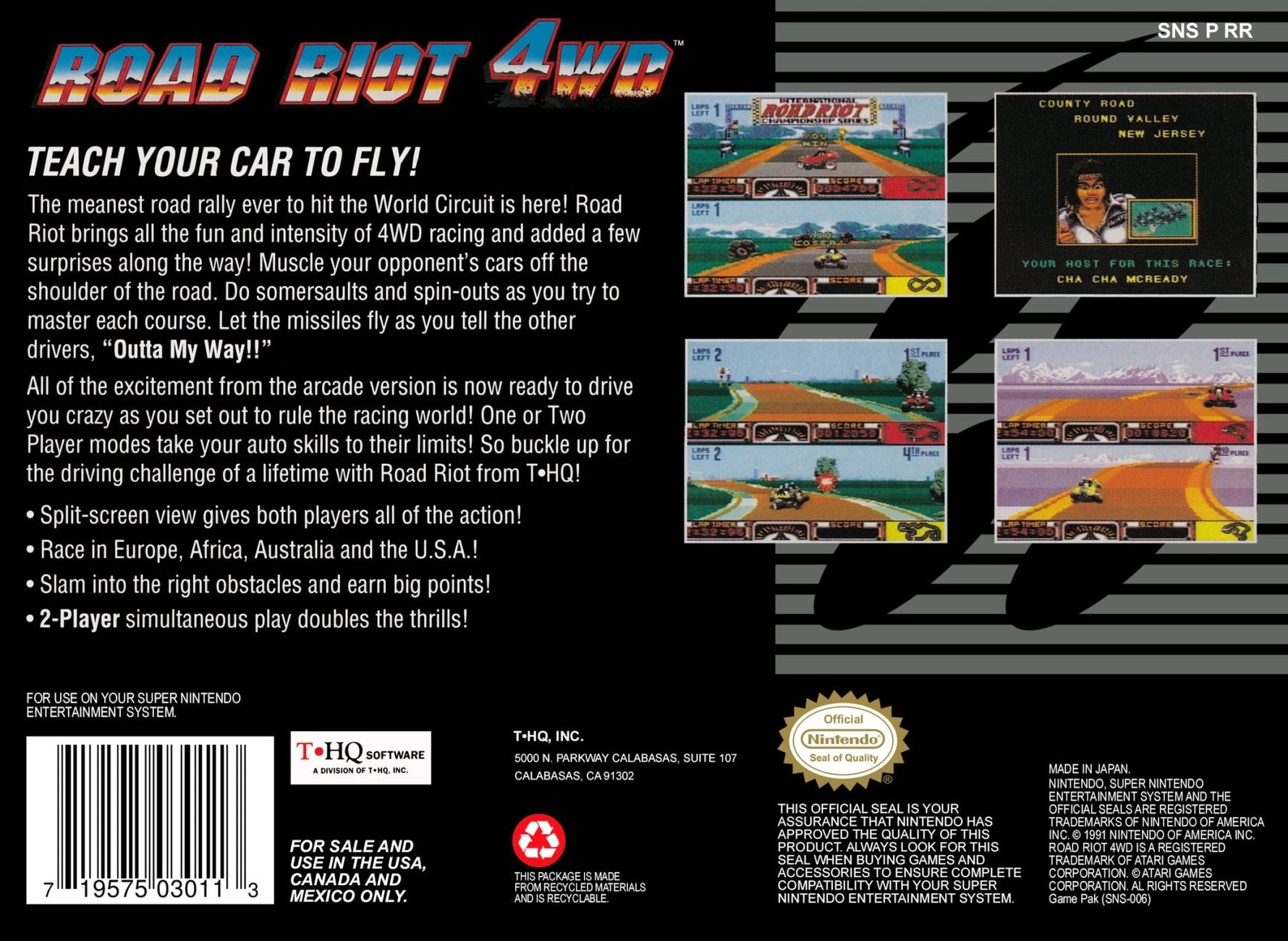 Road Riot 4WD - Super Nintendo - Retro Island Gaming