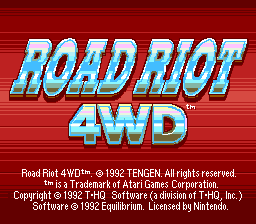 Road Riot 4WD - Super Nintendo - Retro Island Gaming