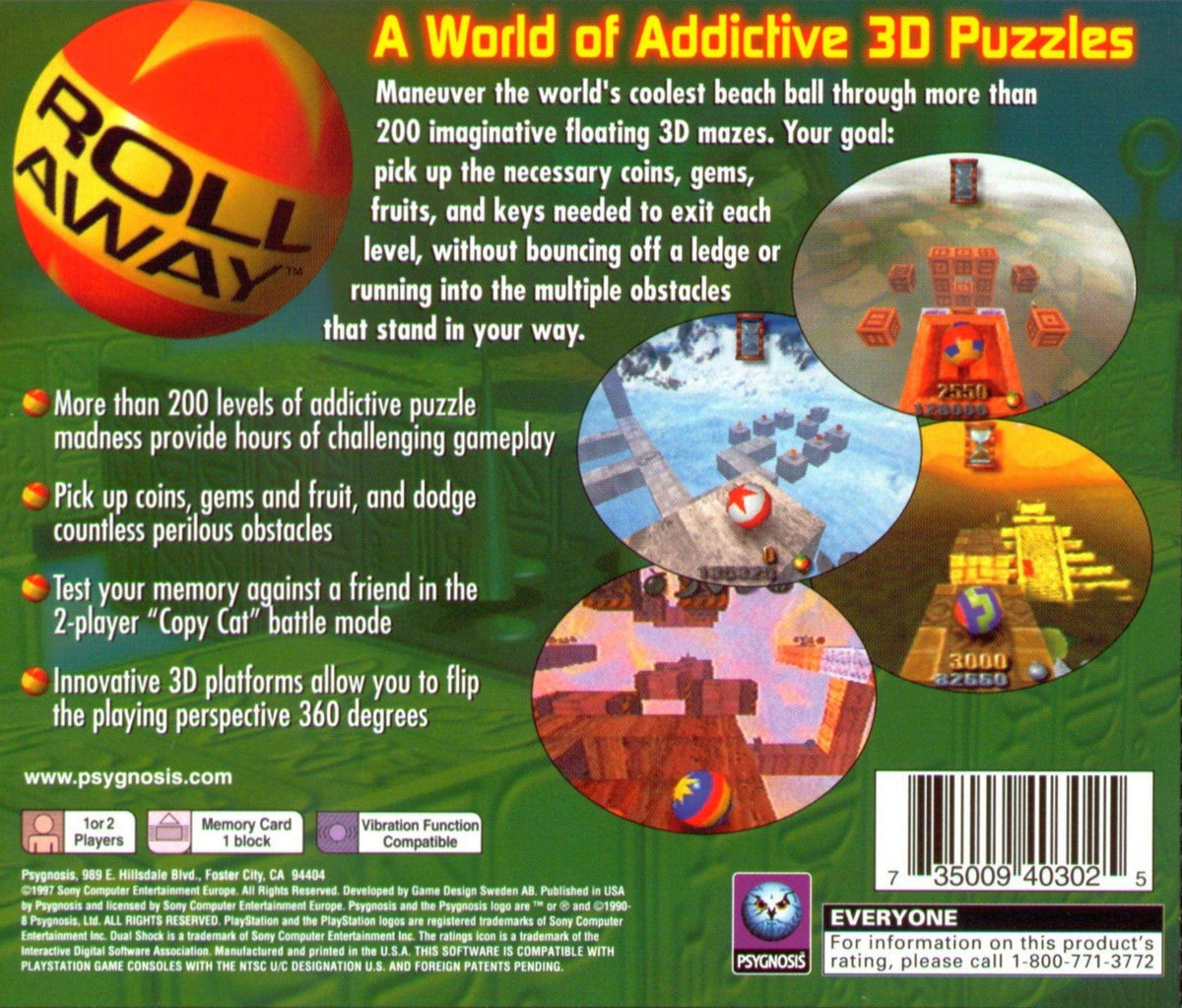 Roll Away - Playstation - Retro Island Gaming