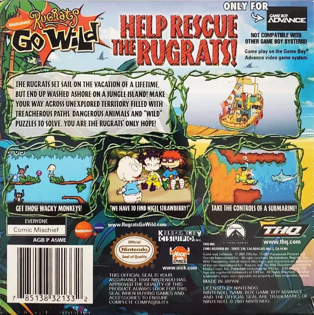Rugrats Go Wild - GameBoy Advance - Retro Island Gaming