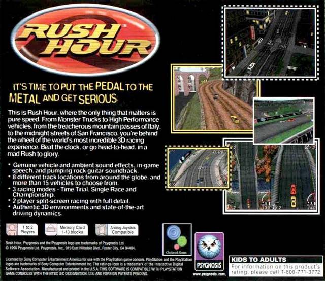 Rush Hour - Playstation - Retro Island Gaming