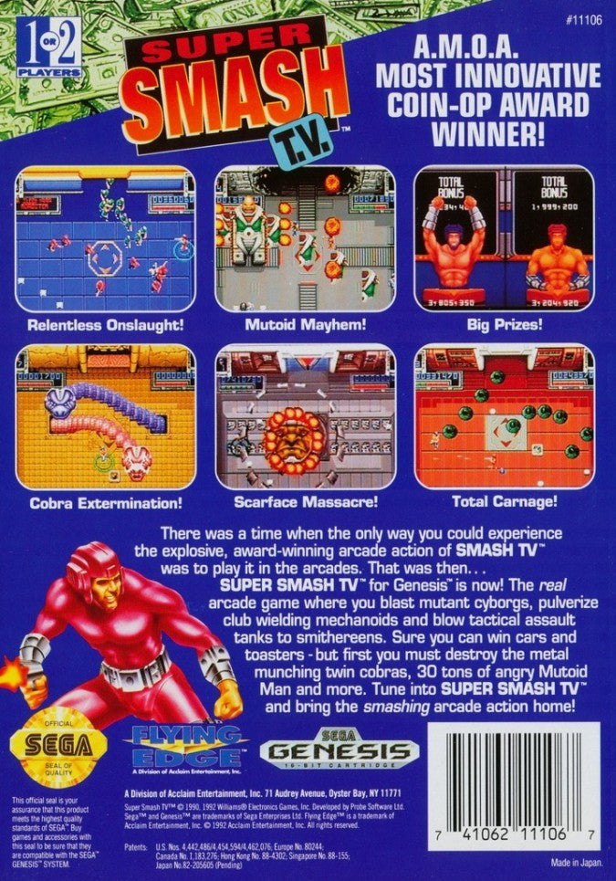 Super Smash TV - Sega Genesis