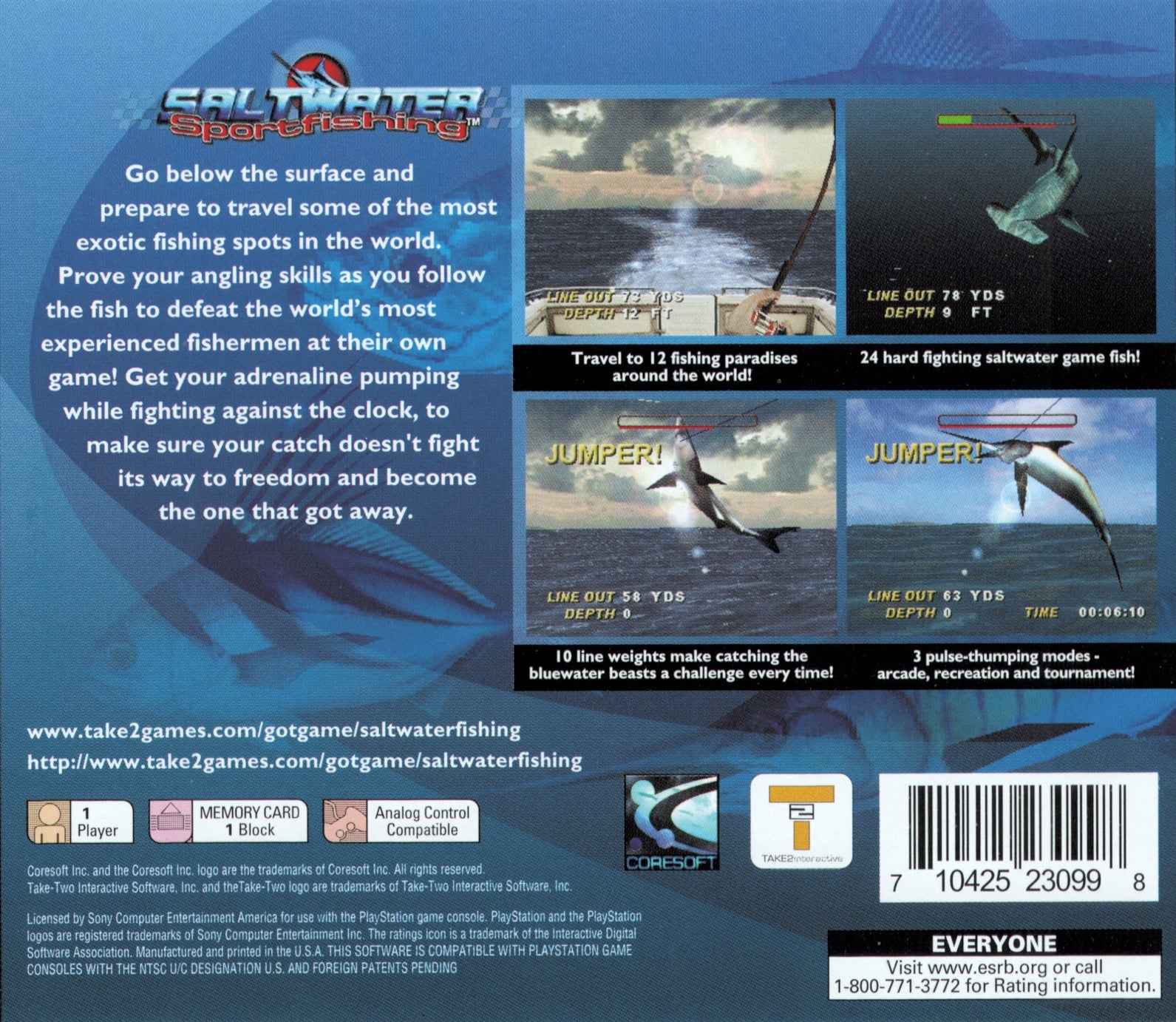 Saltwater Sport Fishing - Playstation - Retro Island Gaming