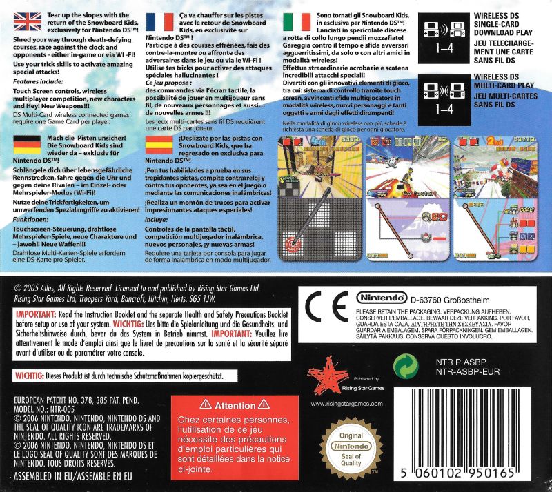 SBK Snowboard Kids - PAL Nintendo DS - Retro Island Gaming