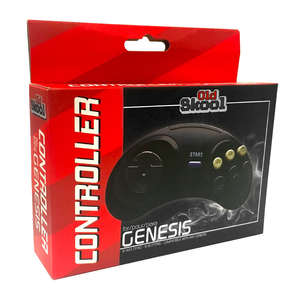 Sega Genesis 6-Button Controller - Old Skool - Retro Island Gaming