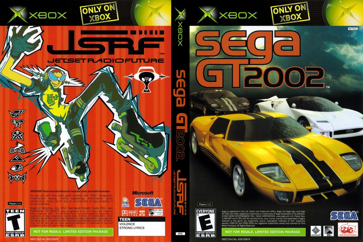 Sega GT 2002 & JSRF - Xbox - Retro Island Gaming