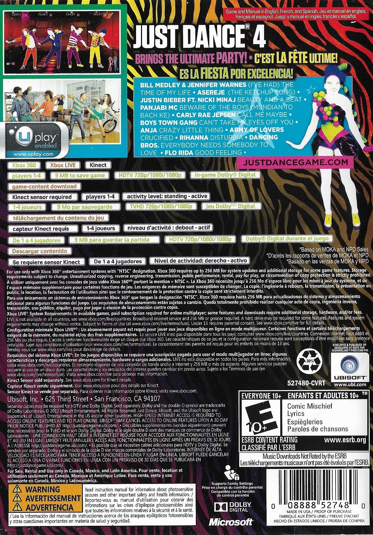Just Dance 4 - Xbox 360