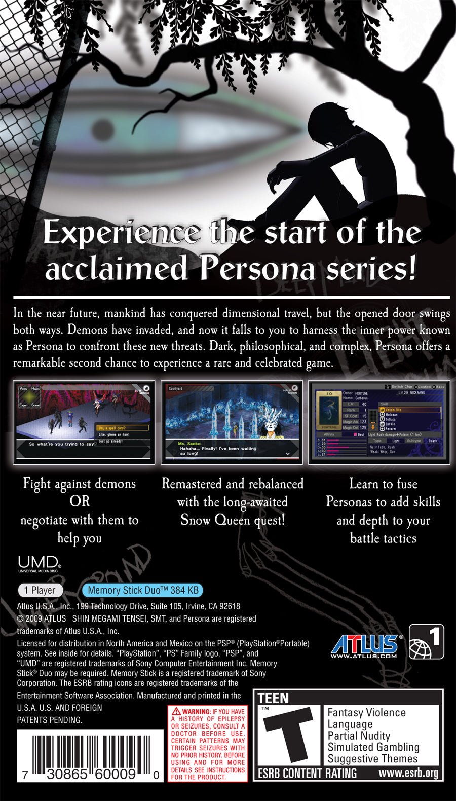 Shin Megami Tensei: Persona - PSP - Retro Island Gaming