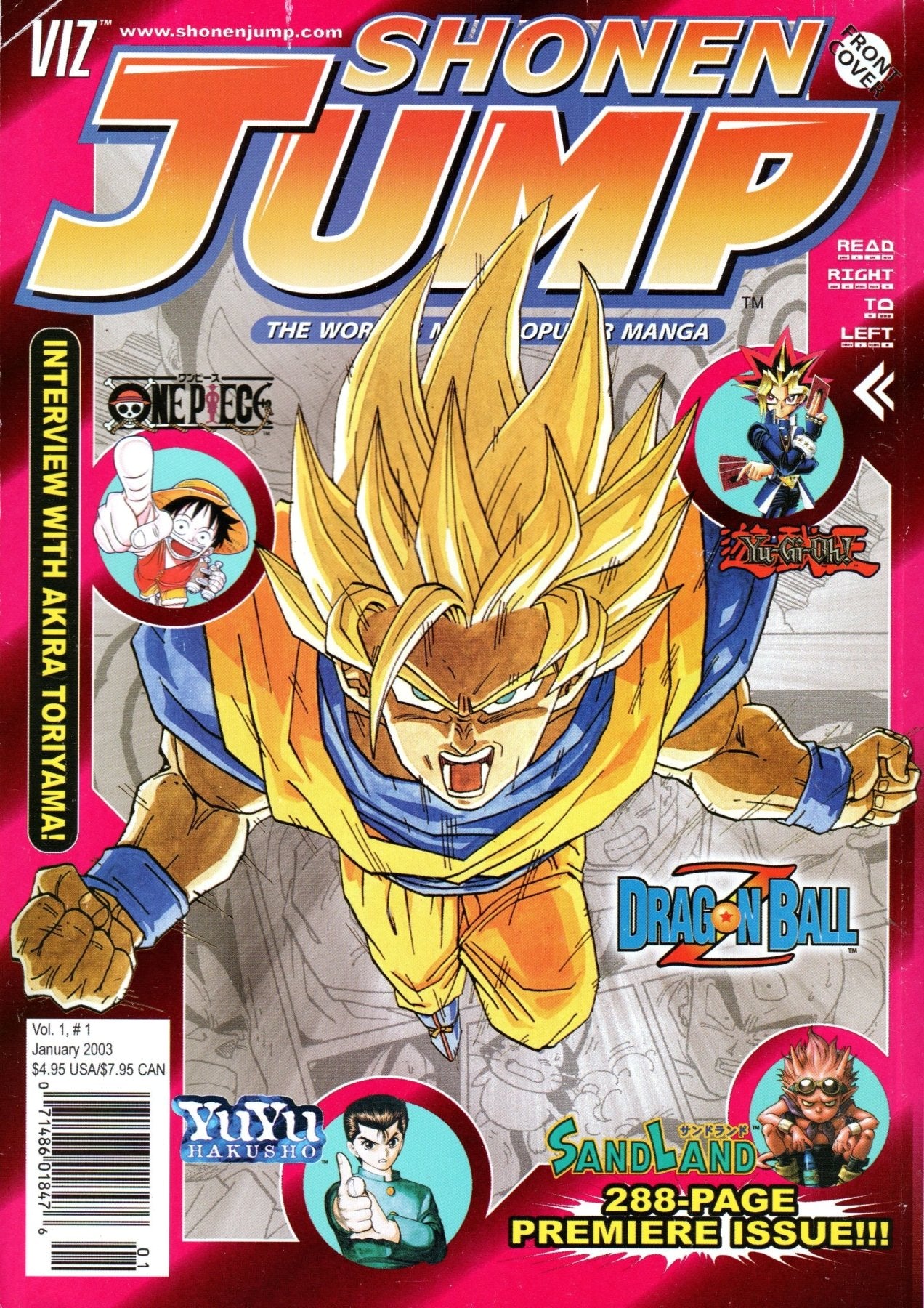 Shonen Jump: January 2003 Volume 1, Issue 1 - Magazine - Retro Island Gaming