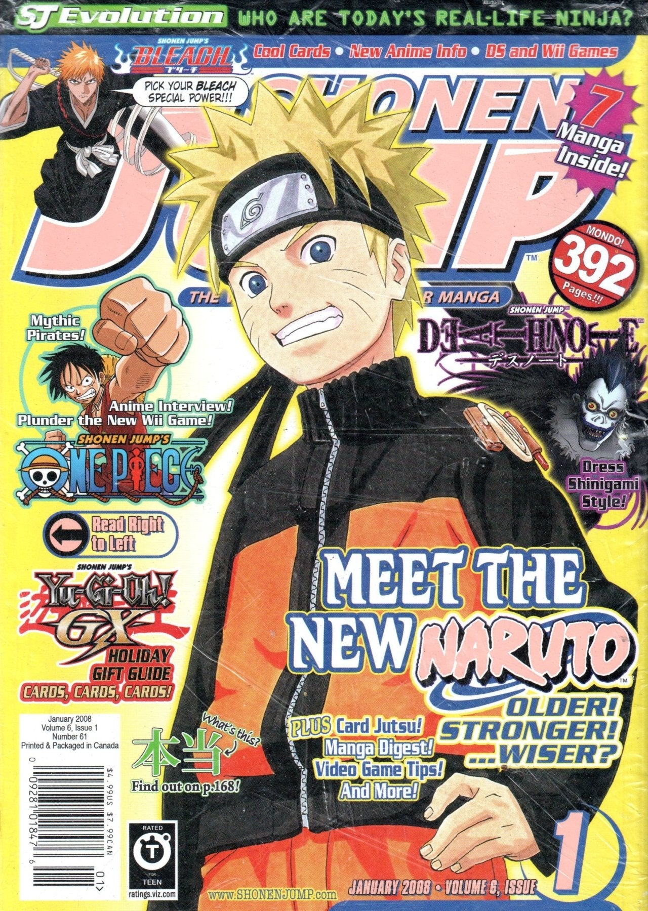 Shonen Jump: January 2008 Volume 6, Issue 1 - Magazine - Retro Island Gaming