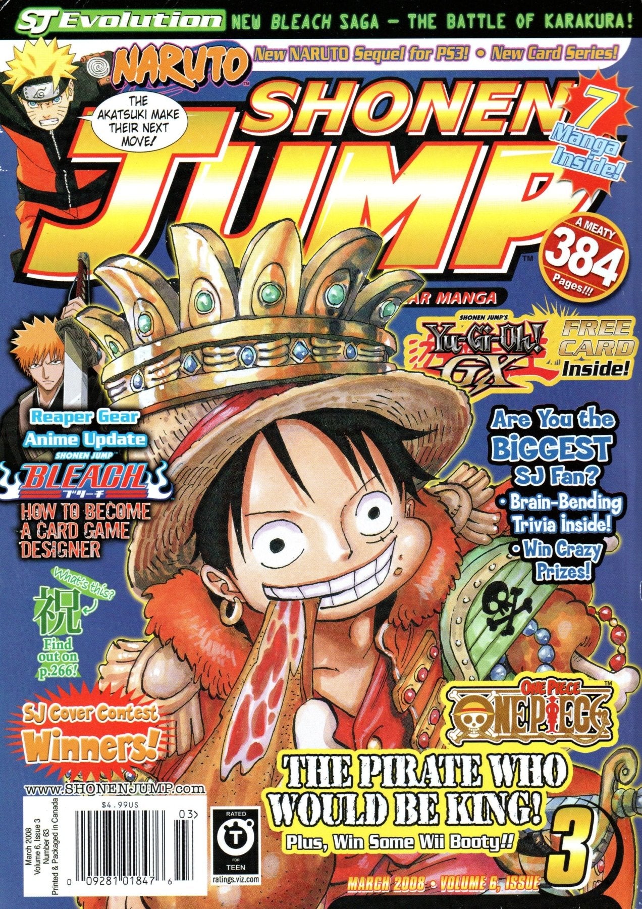 Shonen Jump: March 2008 Volume 6, Issue 3 - Magazine - Retro Island Gaming