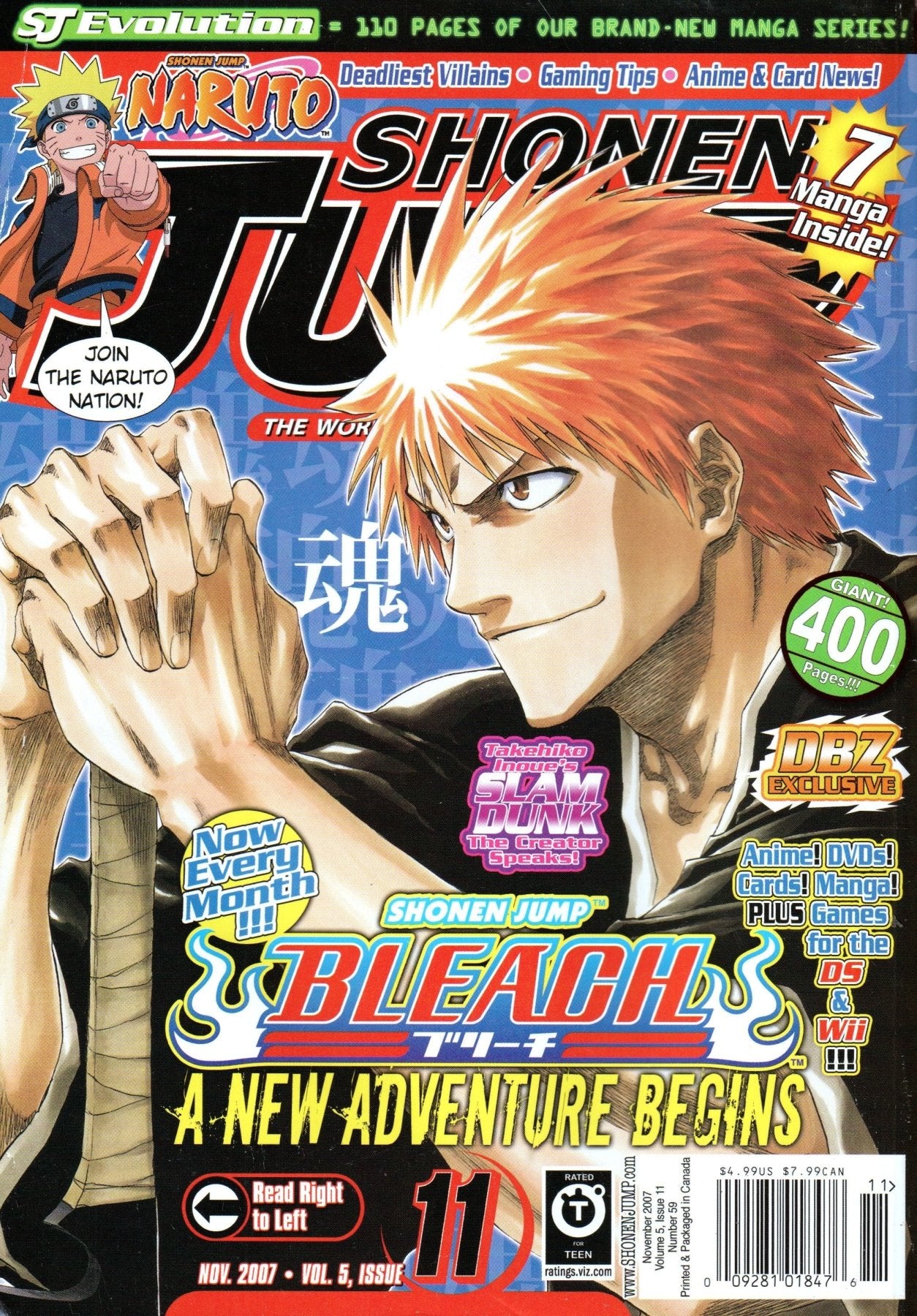 Shonen Jump: November 2007 Volume 5, Issue 11 - Magazine - Retro Island Gaming