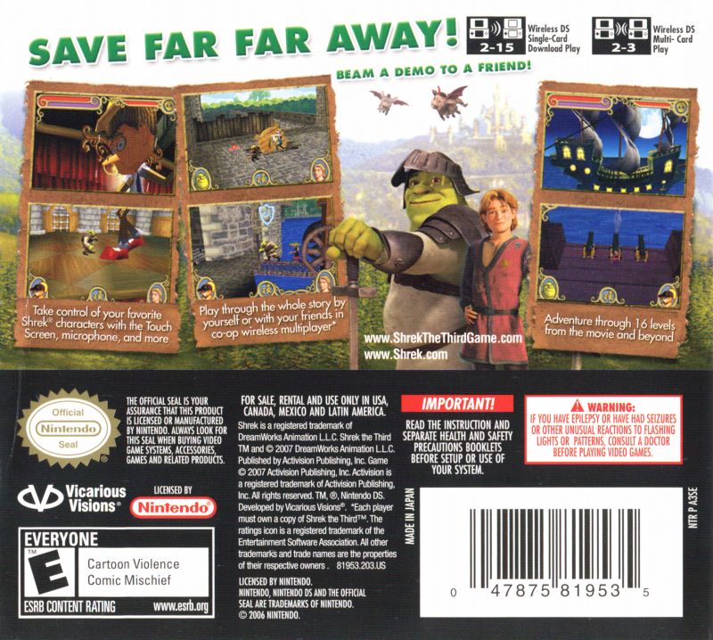 Shrek the Third - Nintendo DS - Retro Island Gaming