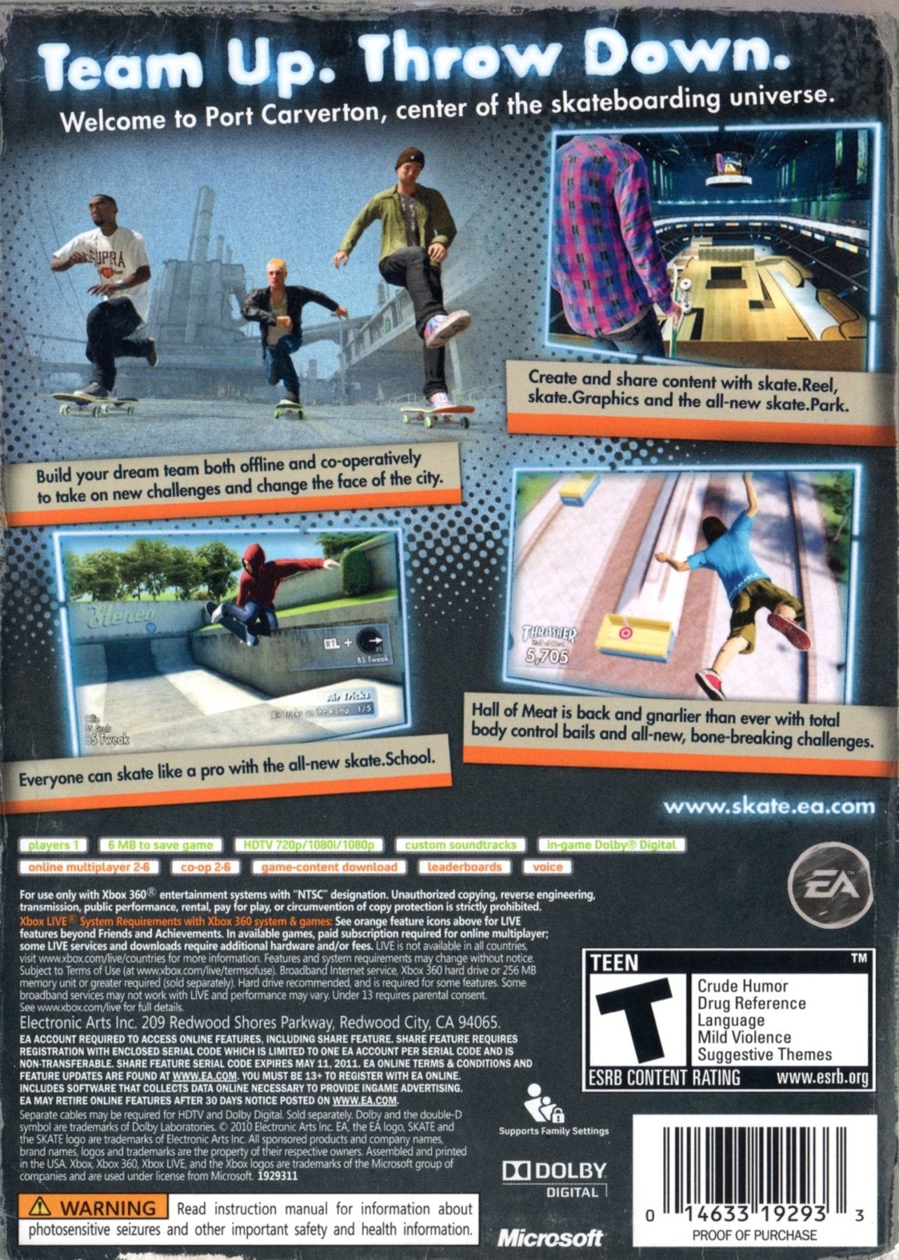 Skate 3 [Platinum Hits] - Xbox 360 - Retro Island Gaming