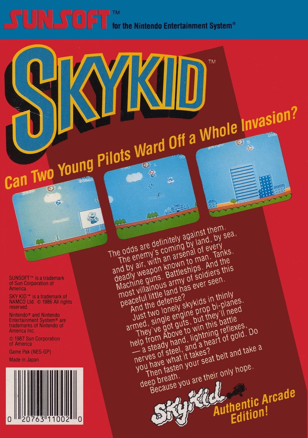 Sky Kid [5 Screw] - NES - Retro Island Gaming