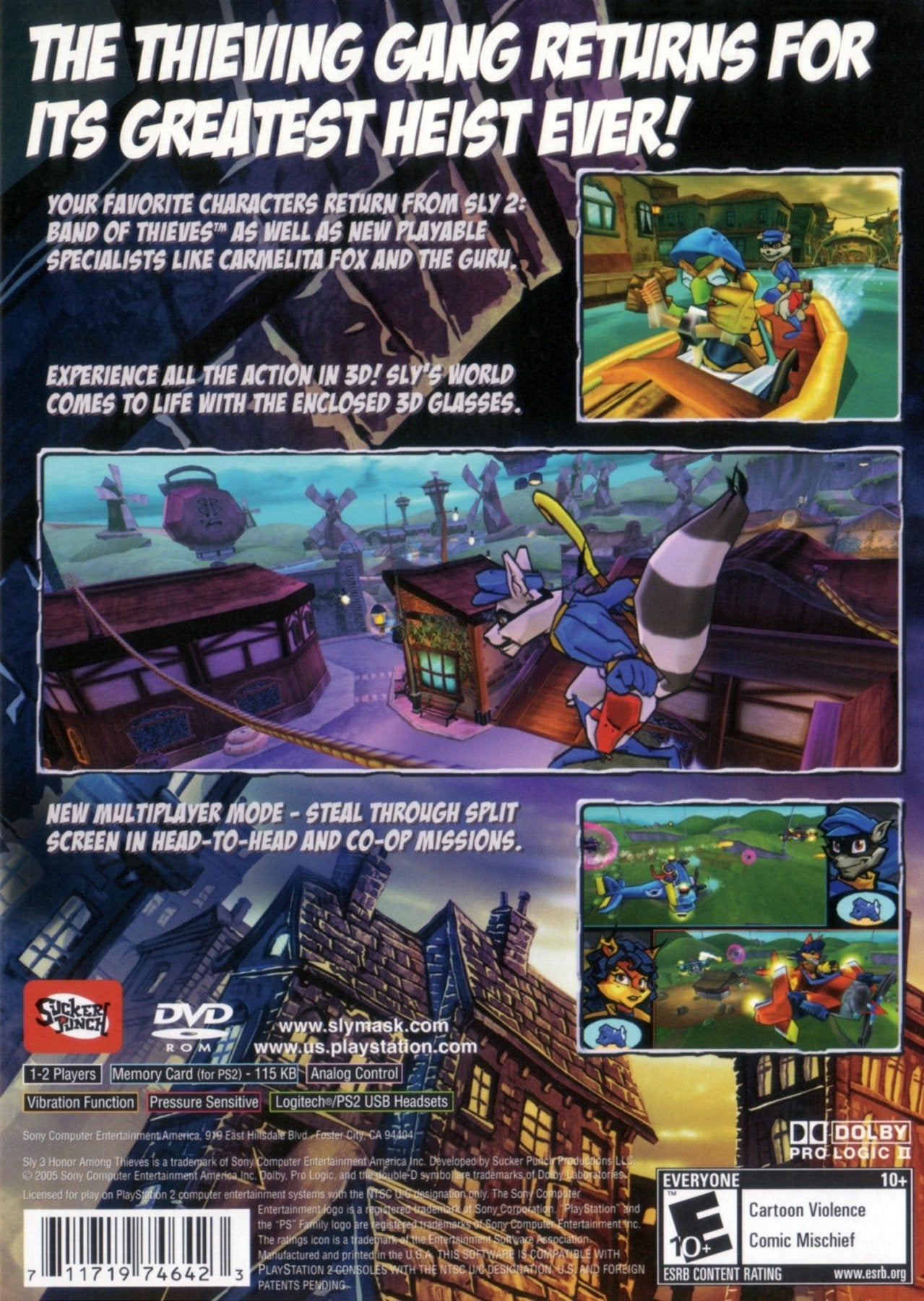 Sly 3 Honor Among Thieves [Greatest Hits] - Playstation 2 - Retro Island Gaming
