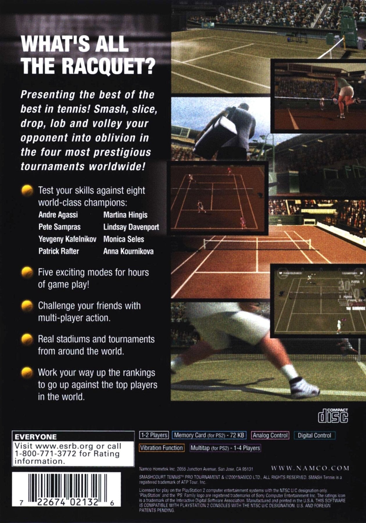 Smash Court Tennis Pro Tournament - Playstation 2 - Retro Island Gaming
