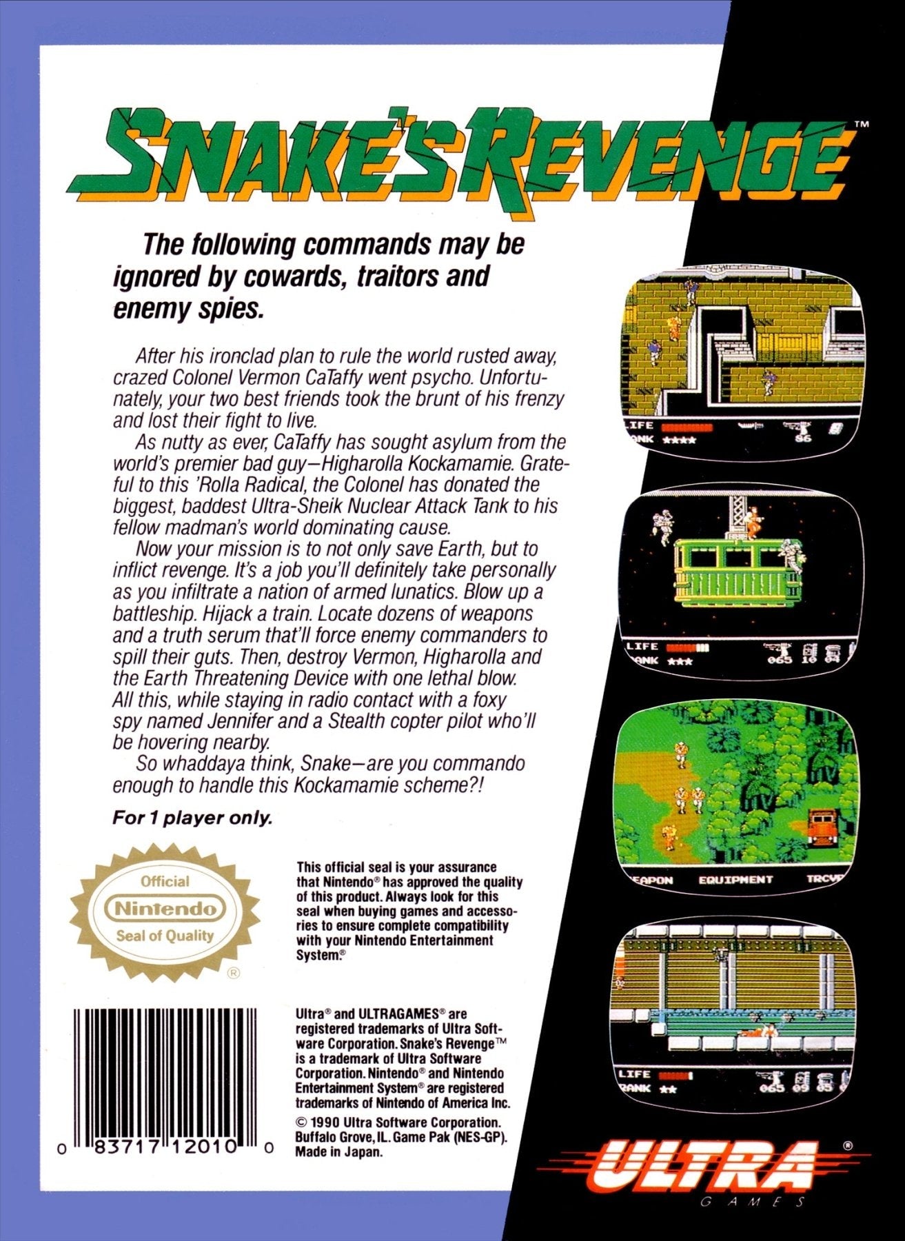 Snake's Revenge - NES - Retro Island Gaming