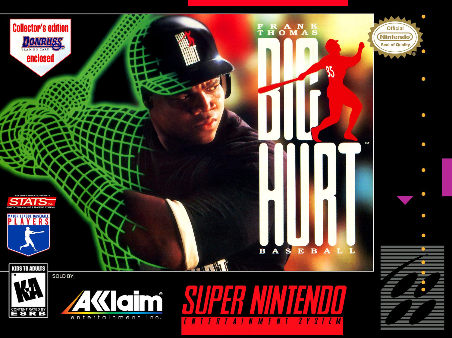 Frank Thomas Big Hurt Baseball - Super Nintendo