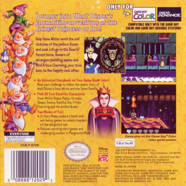 Snow White and the Seven Dwarfs - GameBoy Color - Retro Island Gaming