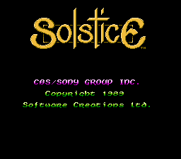 Solstice - NES - Retro Island Gaming