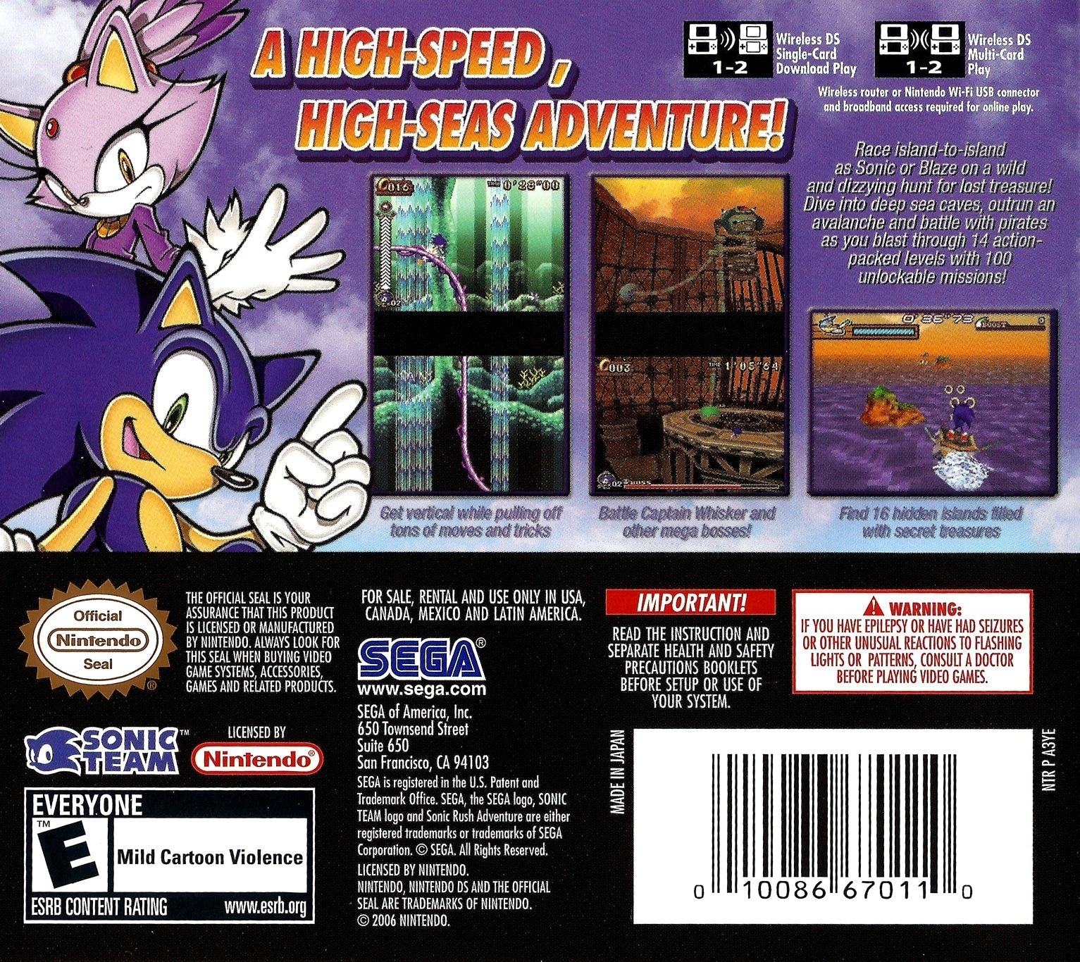 Sonic Rush Adventure - Nintendo DS - Retro Island Gaming