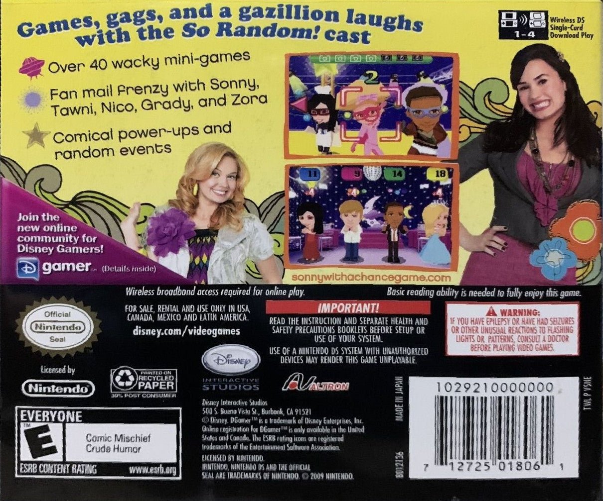 Sonny with a Chance - Nintendo DS - Retro Island Gaming