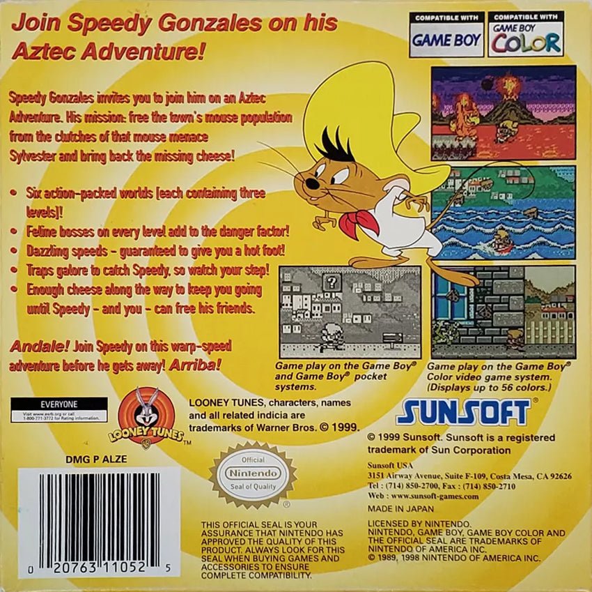 Speedy Gonzales Aztec Adventure - GameBoy Color - Retro Island Gaming