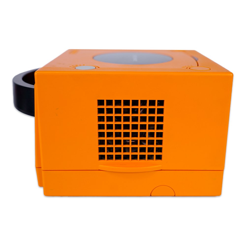 Spice Orange Nintendo GameCube System w/Japan - North American Region Switch Mod [DOL - 001] - Certified Tested & Cleaned - Retro Island Gaming