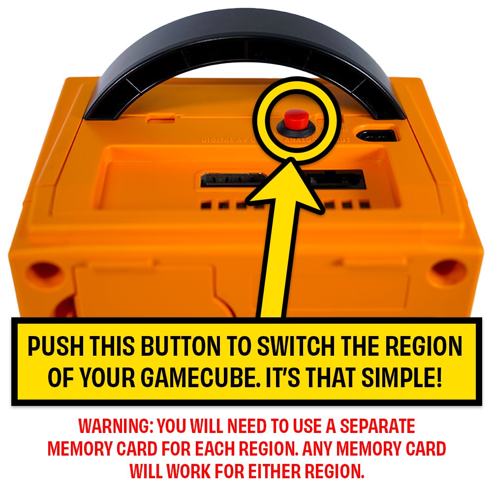 Spice Orange Nintendo GameCube System w/Japan-North American