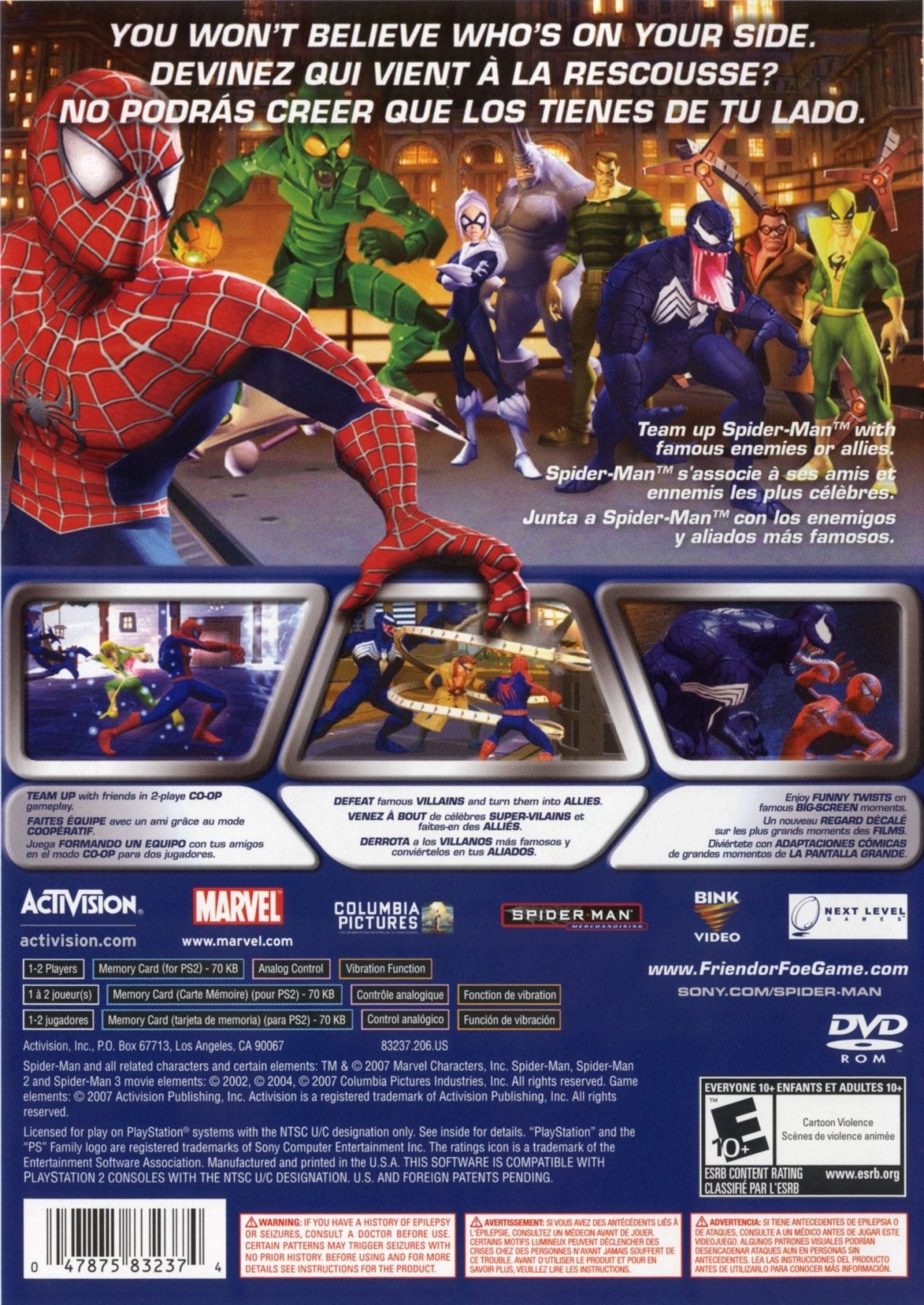 Spiderman Friend or Foe - Playstation 2 - Retro Island Gaming